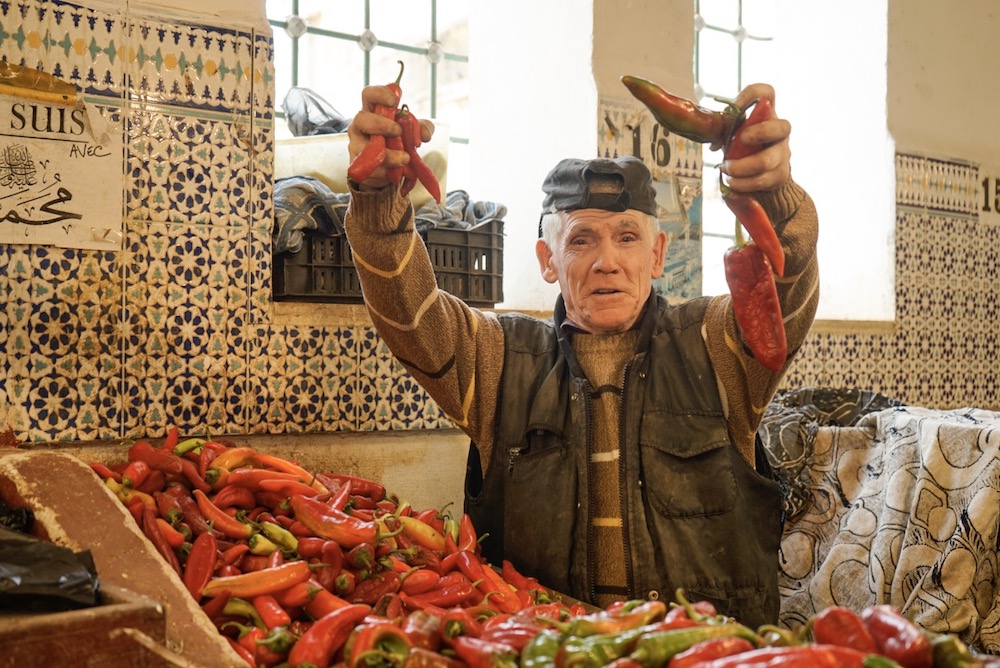 Fruits and vegetable market in the Casbah - I really enjoy visiting local markets wherever I go. They help me to understand the local culture a lot better